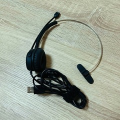エレコムヘッドセット USB 有線 片耳 30mm HS-HP29UBKの画像