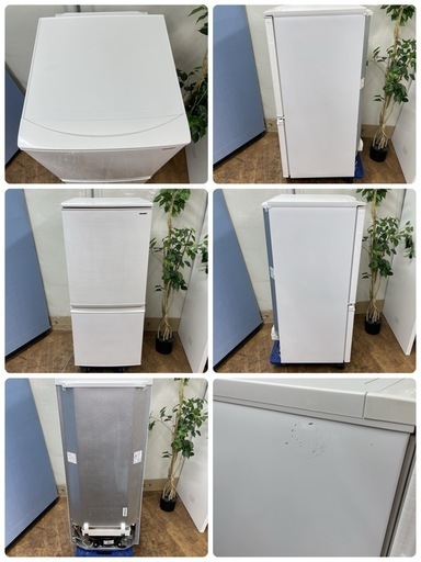 R453 ☀️ SHARP 2ドア冷蔵庫（137L / つけかえドア）18年製 SJ-D14D ⭐動作確認済⭐クリーニング済
