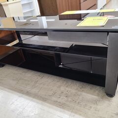 J9746　エレコム　ガラスTV台　PDR-SU42NBK　ブラ...