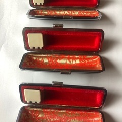 印鑑ケース　　銀行印　認印　実印用　３点セット
