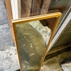 木製ミラーの画像