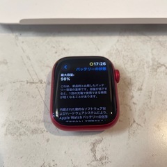 即日引渡❗️Apple Watch series 8 バッテリー98% 41mm　　RED レッド　赤　スマートウォッチ　腕時計　アップルウォッチ　iPhone　シリーズ8 生活家電の画像