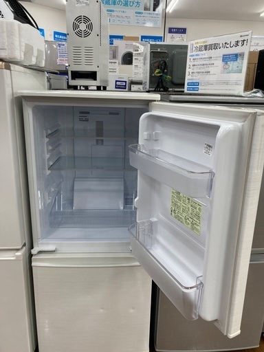 SHARP 2ドア冷蔵庫　SJ-D14D-W