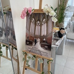 イーゼル　結婚式などの画像