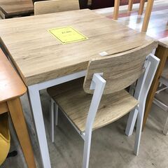 【ジャングルジャングル石津店】ダイニングセット2人用　ホワイト　...