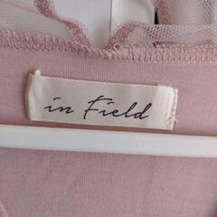 ピンク　刺繍　Tシャツの画像