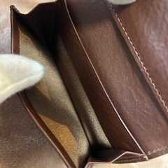 SOMESソメスサドル名刺入れカードケースメンズレディースレザー牛革本革牛皮本皮ブラウン茶色系の画像
