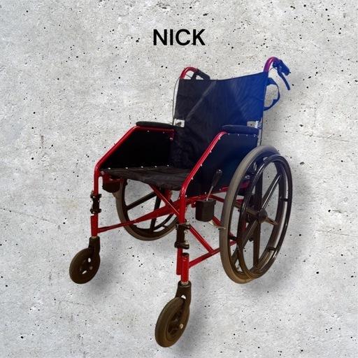 ニック Nick 軽量 車いす 自走型 強化アルミ製 折りたたみ スポーツなど