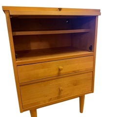 超美品】momo モモナチュラル コモ ミドルボード キャビネット 脇木工