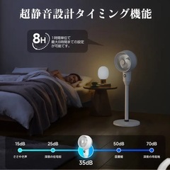 新品未使用　年中使える！高性能サーキュレーター　扇風機　節電　自動上下左右首振り360°の画像