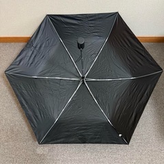 Delitoo 折りたたみ傘 晴雨兼用 ブラック メンズOKの画像