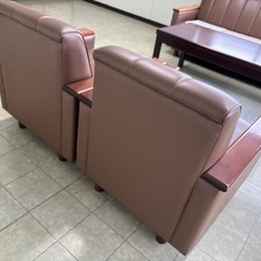 中古　応接用　椅子ひとり掛け　ソファ 2脚セット(1脚からでも可)の画像