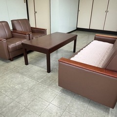 中古　応接用　椅子ひとり掛け　ソファ 2脚セット(1脚からでも可)の画像
