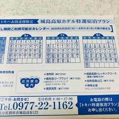 城島高原ホテル 特選宿泊プラン チケット★入園ご招待券の画像
