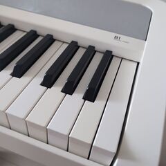 KORG B1 WH デジタル・ピアノ イス、純正スタンドセット　カバー付きの画像