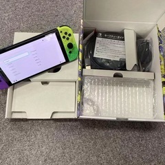 【中古品】Nintendo Switch（有機ELモデル） スプラトゥーン3エディション の画像