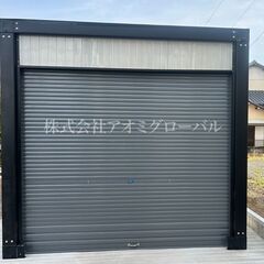 バイクや車もOK 床無し仕様で重量物も安心 現地組立式 プレハブハウス 建築確認有無選択可能 色・デザイン・仕様無料オーダー可能の画像