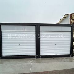 連結シャッター 倉庫仕様 現地組立式プレハブハウス 全国OK サイズ・色・仕様全て無料オーダー可能 コンテナやスーパーハウスより良いモノをの画像