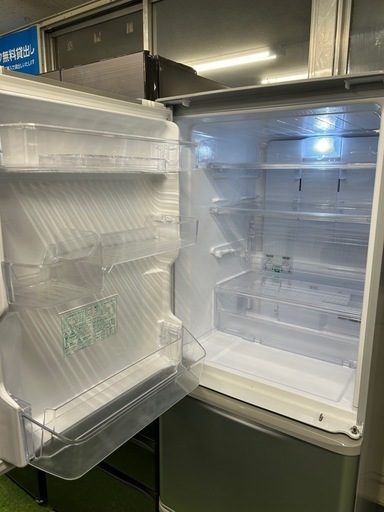 3ドア冷蔵庫　SHARP SJ-W351E-S 2019年製