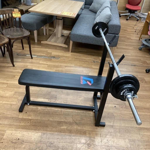 S756 ⭐ FRJAPAN ベンチ＋バーベル＋ダンベルセット 20KG USED