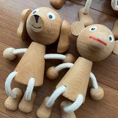 木の人形　置物　インテリア雑貨　北欧の画像