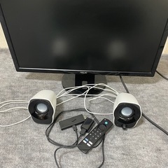 ゲーミングモニター FireTVstick スピーカー 3点セット