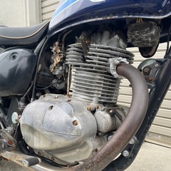 カワサキ　エストレア250 バイク　中古　車体　Kawasaki 250cc レストアベースの画像