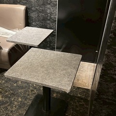値段交渉可能！2点セット　飲食店 大理石風 ボックステーブル