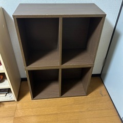 カラーボックス　ダークブラウン