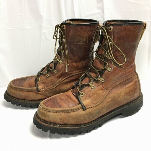 希少Vintage ！HERMAN/ハーマン　サバイバーブーツ　ミリタリー　size8.5　ブラウン/茶/BROWN〉SURVIVOR BOOT　Vintage/　管No.T2