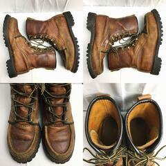 希少Vintage ！HERMAN/ハーマン　サバイバーブーツ　ミリタリー　size8.5　ブラウン/茶/BROWN〉SURVIVOR BOOT　Vintage/　管No.T2の画像