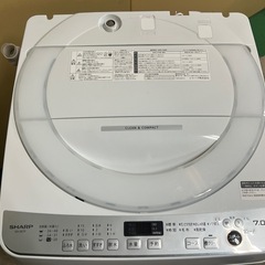 【7.0kg大きめ】SHARP2022年製洗濯機の画像