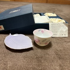 湯呑み菓子皿５枚セット➕カレー皿４枚セット