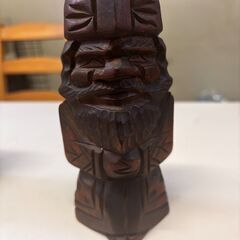 木彫り人形 アイヌ民族 ニポポ 2点セットの画像
