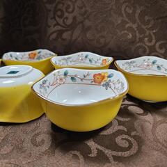 【新品 美濃焼】黄色がアクセント！小さな小鉢10枚セットの画像