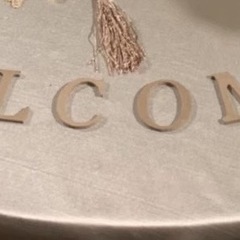 木製アルファベット　WELCOMEのみの画像