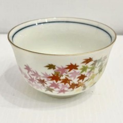 直接引き取り5%OFF　未使用品 名入り食器 10個セット 陶彩 茶器 和食器 コップ 湯呑み 茶道具 煎茶碗 染付 煎茶道具 茶道 保管品 一般家庭用品 601301の画像