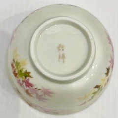 直接引き取り5%OFF　未使用品 名入り食器 10個セット 陶彩 茶器 和食器 コップ 湯呑み 茶道具 煎茶碗 染付 煎茶道具 茶道 保管品 一般家庭用品 601301の画像