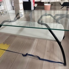 ガラステーブル　一部ジャンクの画像