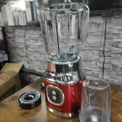 D&S ディーアンドエス ミルミキサー レトロデザイン レッド ガラス製コップ 氷対応 1L コーヒーグラインダー