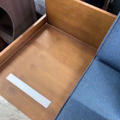 ロ2506-239　ミサワ家具 3人掛けソファ キズ汚れ有りの画像