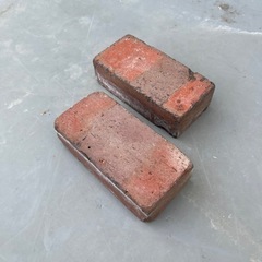 焼成煉瓦　中古品　レッド2個セット