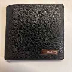 BALLY バリー 二つ折り財布 レザーブラック 未使用