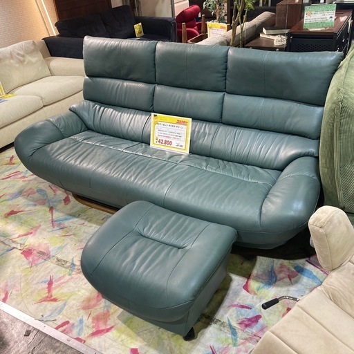 ソファセット　カリモク　グリーン