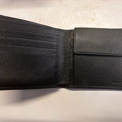 BALLY バリー 二つ折り財布 レザーブラック 未使用の画像