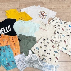 ミッキー甚平【100size子供服SET】の画像
