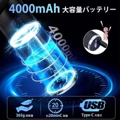 ✨新品✨折り畳み式ハンディクリーナー　ブラックの画像