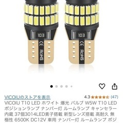 ledバックライトとナンバー灯