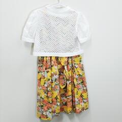 6-233-1　子供　ワンピース(ボレロ付き)#9334の画像