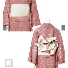 レース着物　浴衣　ピンクの画像